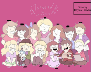 Isn't it adorable? I'm the bottom left character.